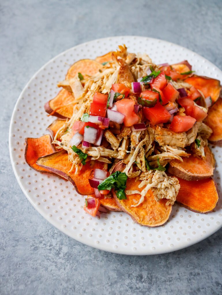 Instant Chicken Carnitas Nachos - Work Week Lunch
