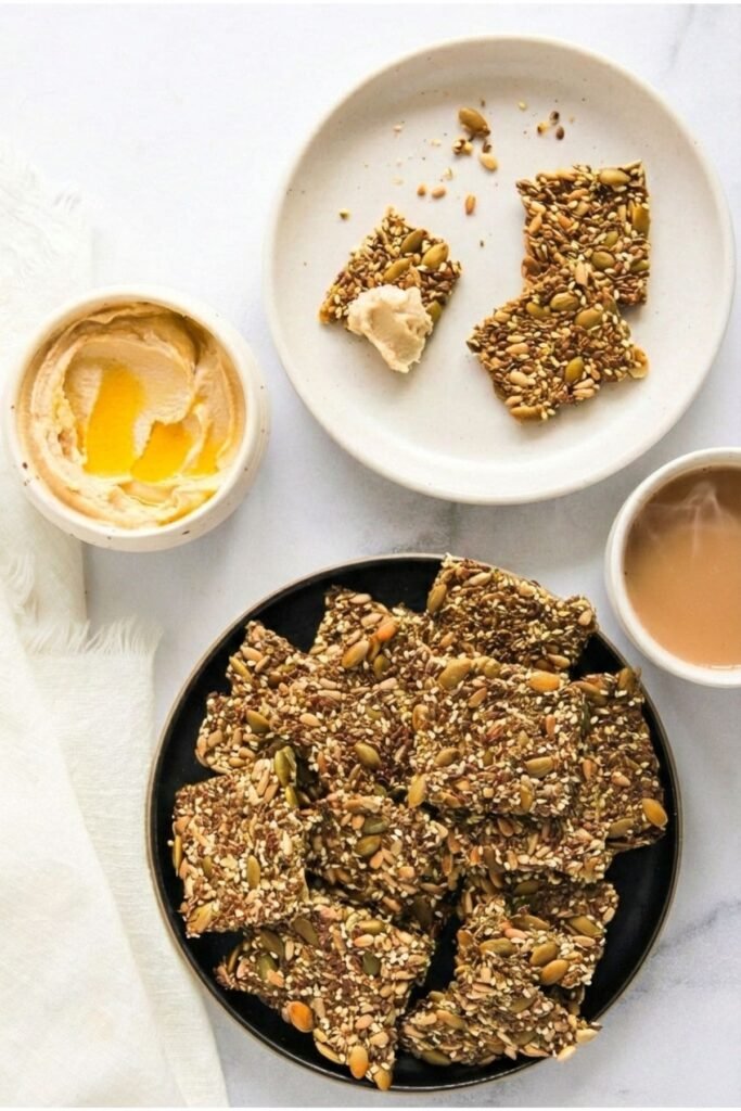 Masala Super-Seed Crackers (Oven and Air Fryer)