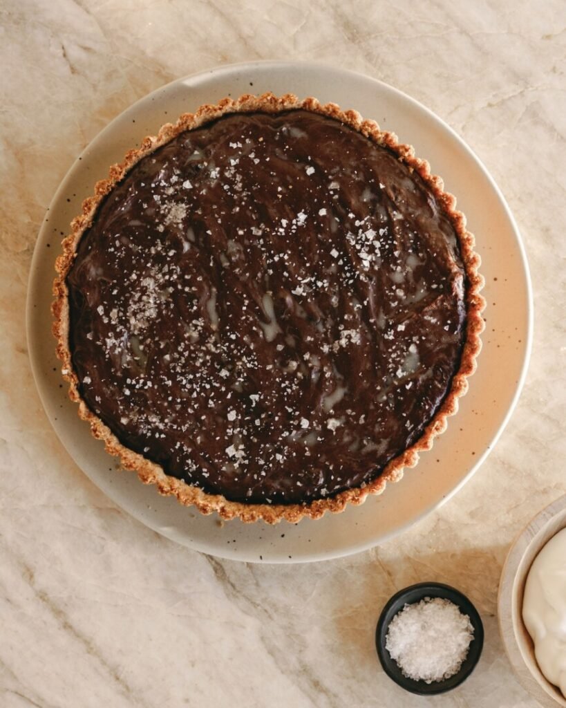 Salted Chocolate Tart with Peanut Butter