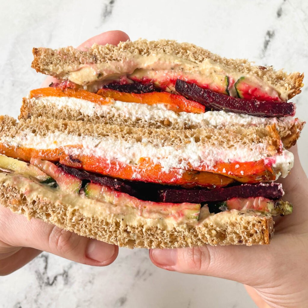 Veggie Sandwiches Prepared for Meals