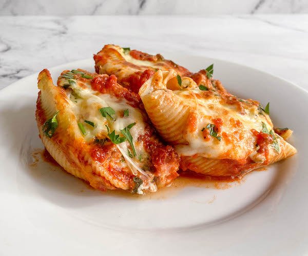 Shells Stuffed With Spinach, Ricotta & Sausage
